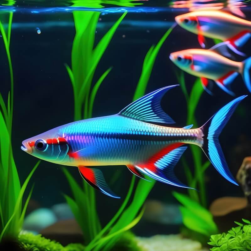 ai generated, neon tetra, fish