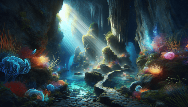 Highlighting The Mystique Of Underwater Caves And Tunnels In Aquarium Aesthetics