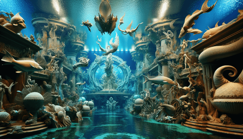 The Allure Of Underwater Sculptures And Art In Aquarium Aesthetics